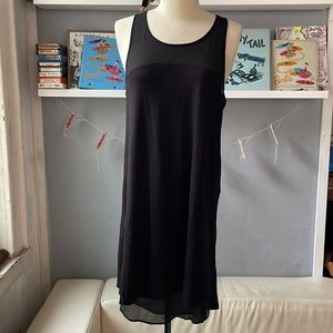 Mango casual black sheer dress S